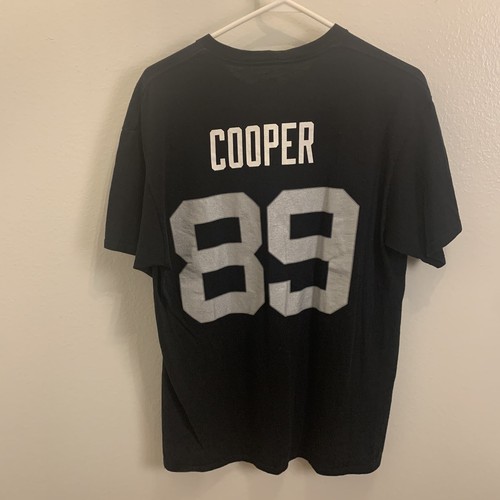 Majestic OAKLAND RAIDERS COOPER 89 Black T-Shirt Men's Size Large - Picture 2 of 5