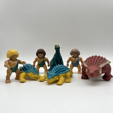 Playskool Definitely Dinosaurs 87  Ankylosaurus  Caveman Lot of 7 Action Figure