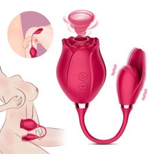 Rose-Sucking-Thrusting-Vibration-Clit-Nipples-Licking-Women-Toys-use-Lubricants
