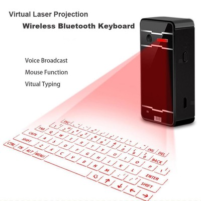 Tragbare 2 in 1 Virtual Laser Bluetooth Tastaturmaus für Tablet Laptop PC