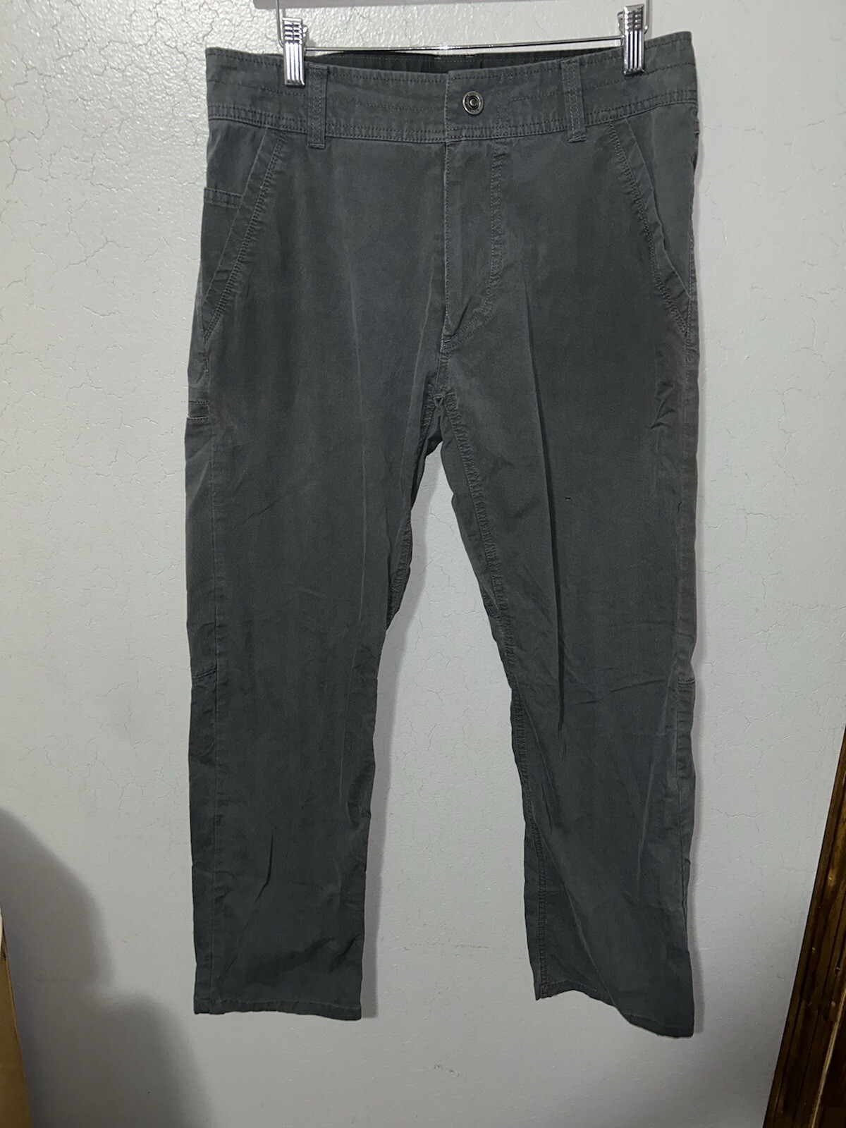 Kuhl Mens Carbon Grey Slax Pants 32x30 Flat Front Chino Style