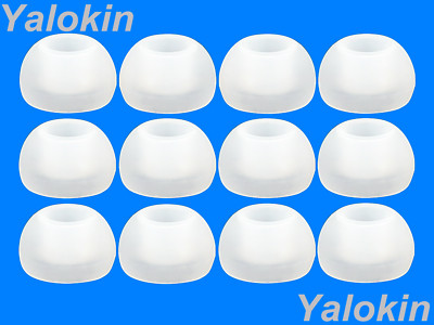 12pcs Eartips for LG Tone Free HBS-FN7 FN6 FN4 Earphones - Large Earbuds (TRS-W)