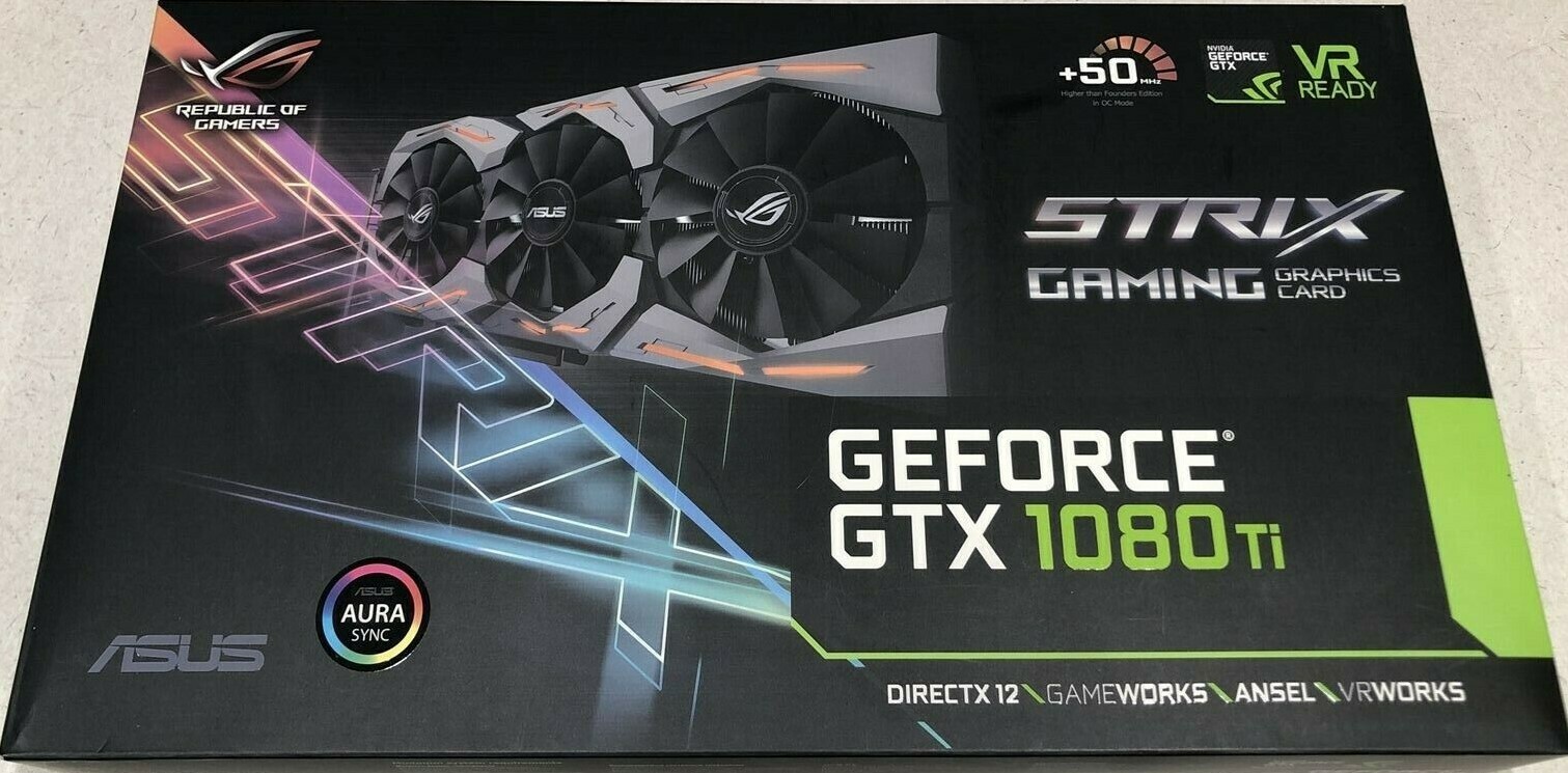 Asus Republic Of Gamers Strix Geforce Gtx 1080 Ti 11gb Gddr5x Graphics Card Rog Strix Gtx1080ti 11g Gaming For Sale Online Ebay Asus Republic Of Gamers Strix Geforce Gtx 1080 Ti 11gb Gddr5x Graphics Card Rog Strix Gtx1080ti 11g Gaming For Sale Online Ebay