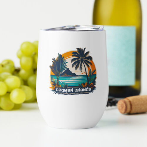 Cayman Islands Grand Cayman Wine tumbler | Thermos Cup - Picture 1 of 1