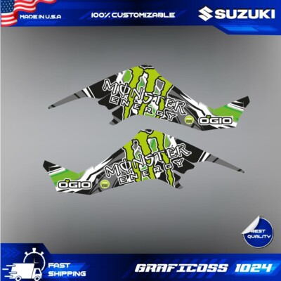 Kit Graphique Pour Suzuki LTZ 400 2003-2008 - Autocollants Vinyle Brillant - Mxgraphcis