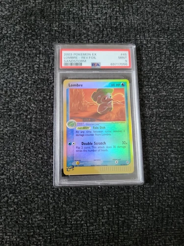 2003 Pokemon EX Sandstorm Lombre Reverse Holo #45/100 PSA 9 MINT PK550
