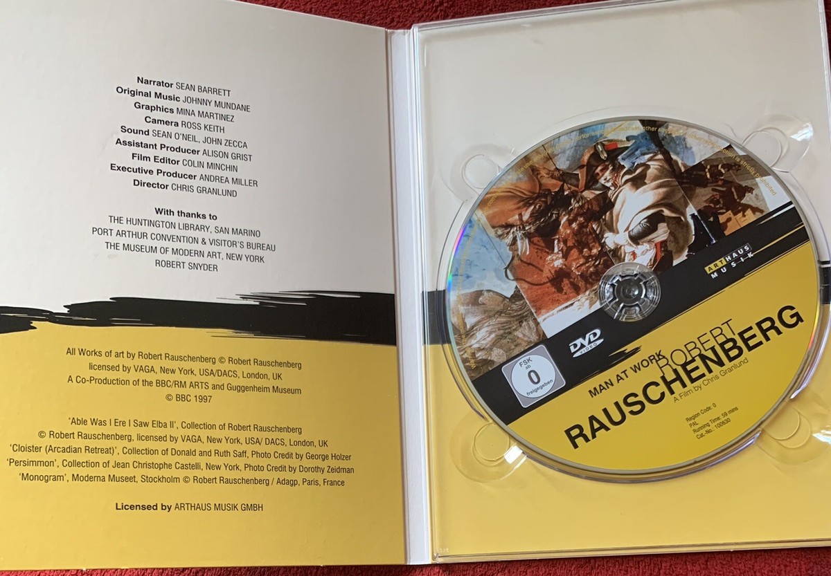 MAN AT WORK Robert Rauschenberg DVD Art Documentary By Chris