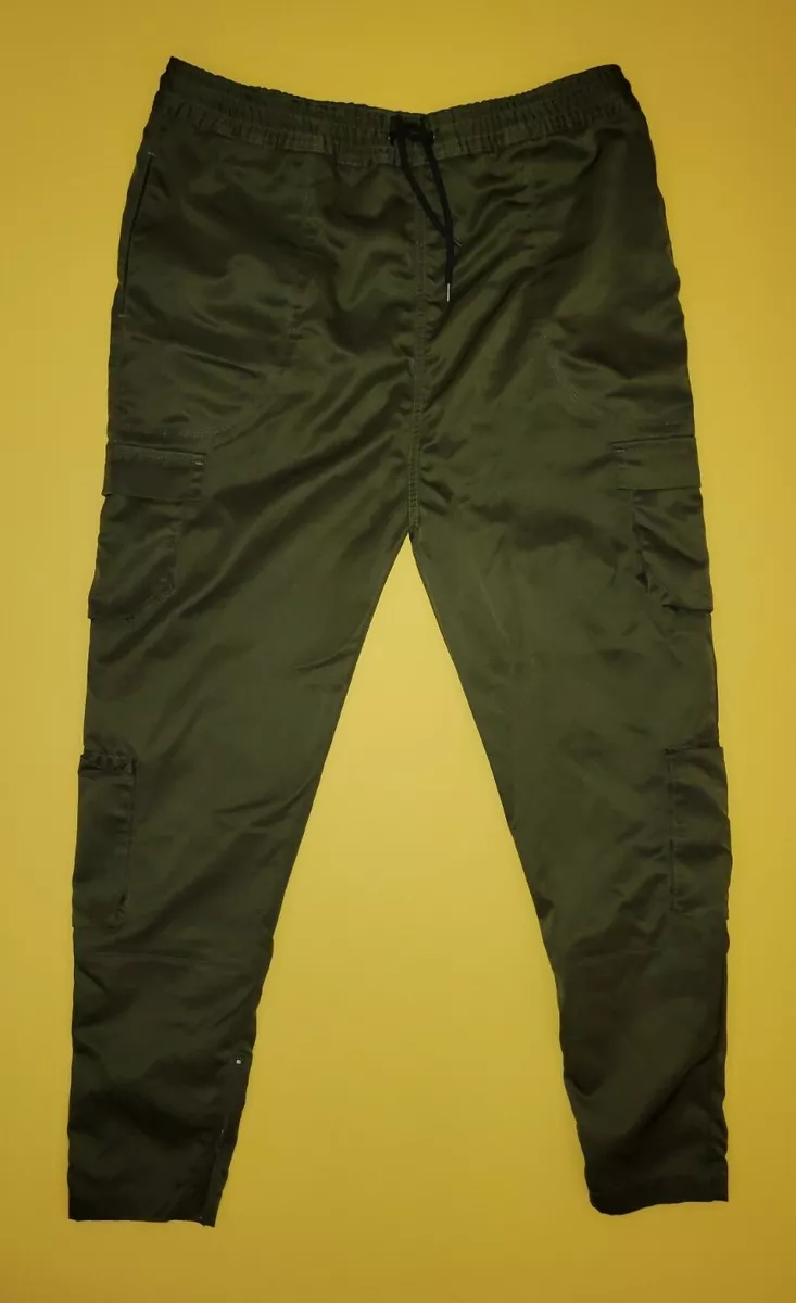I Love Ugly Zespy Track Pants Joggers Dropcrotch Olive Green Mens