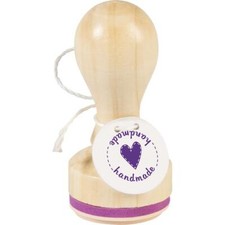 Heyda Wood Handle Rubber Stamper - Handmade #03001