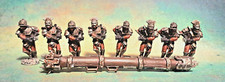 GW Uruk-Hai Warrior with Battering Ram Tin Figures Painted Lotr - The Two Towers