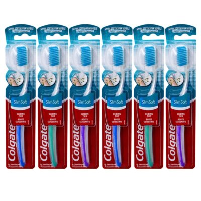 Colgate Ultra Soft Toothbrush Pack of 6 Gentle Cleaning for Sensitive Teeth