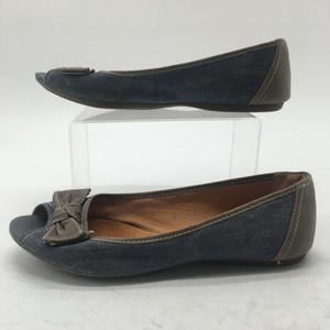 clarks open toe flats