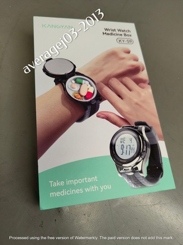 Kangyan Wrist Watch Medicine Pill container (KY-S9) - Picture 10 of 11