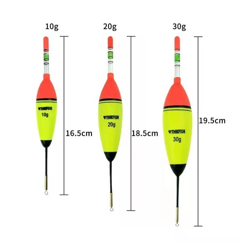 5Pcs EVA Luminous Fishing Float 10g 20g 30g Long Vertical Night Lighting Bobber - Picture 2 of 14
