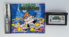 Dexter's Laboratory Deesaster Strikes Nintendo Game Boy Advance Manual Cartridge