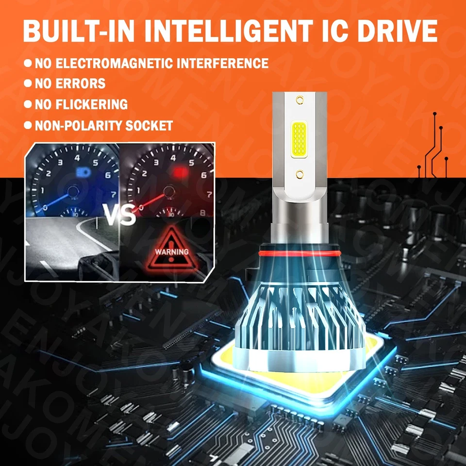 9005 9006 Kit combinado de bombillas de faros LED de haz alto bajo para BMW 850Ci 1993-1997 Foto 3 de 4