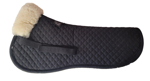 Engel Lammfell Half Pad w/Sheepskin in Black - Size M - 第 1/6 張圖片