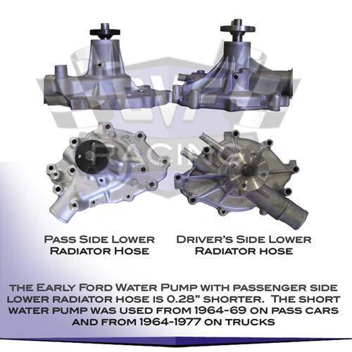 Small Block Ford Alternator Bracket 289 302 VBelt Kit Mid Mount SBF