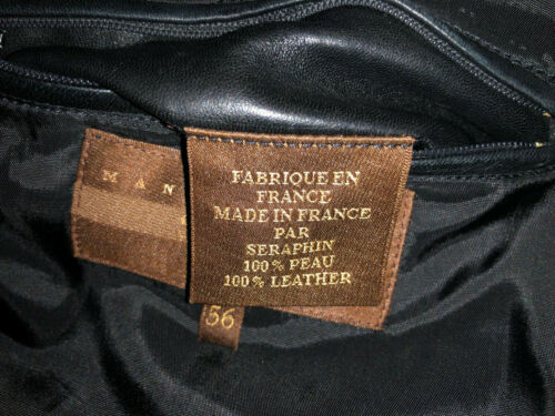 $4,850 amazing Seraphin Paris super soft lamb leather blazer Sz. EU 56 US 46 - Picture 7 of 7