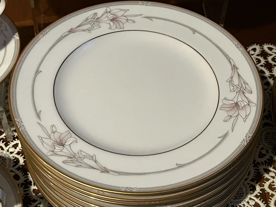 Juego de vajilla Jenna vintage 46 piezas NORITAKE #3760 ¡para 8 con extras! - Imagen 3 de 4
