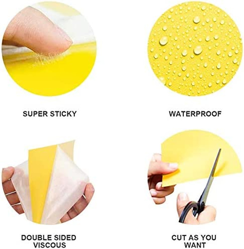20-Pack Dual-Sided Yellow Sticky Traps for Flying Plant Insect Such as Fungus Gn