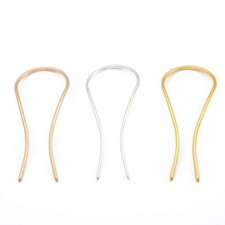 3 Pcs Simple U Shaped Metal Hair Pin Hair Stick DIY Hair Fork Hair Accessorie...