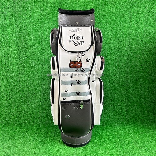 DULLY NA CAT Golf Cart Bag Ladies 5-way Divider 8.5 × 46 synthetic leather White - Picture 6 of 19