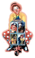 St. Vincent 2003 - Circus Clowns Carnival - Sheet of 4 Stamps Scott #3127 - MNH