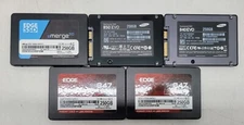 Lot of 5 SSD 250 GB 2.5" SATA different brands check the description