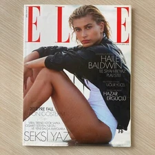 elle Turkey August 2018 Hailey Bieber - Hazar Ergüçlü / Fast Shipping Worldwide
