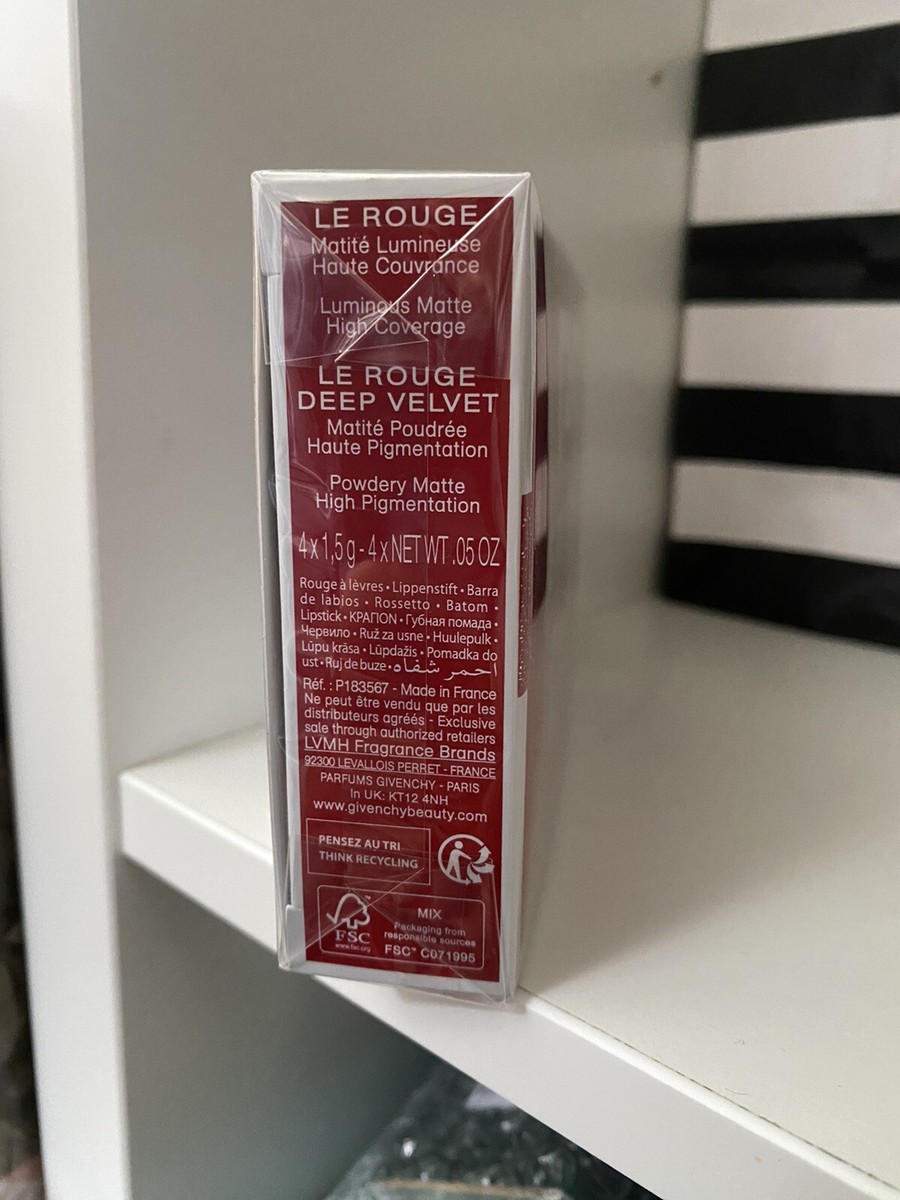 GIVENCHY LE ROUGE 限定版リップ 4本セット Givenchy Special Edition Mini Couture 4-Piece Lip Collection - QVC.com