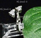 14k  White gold Natural  Diamond ring 1/2 ct  Heart diamond ring Bypass — photo 5