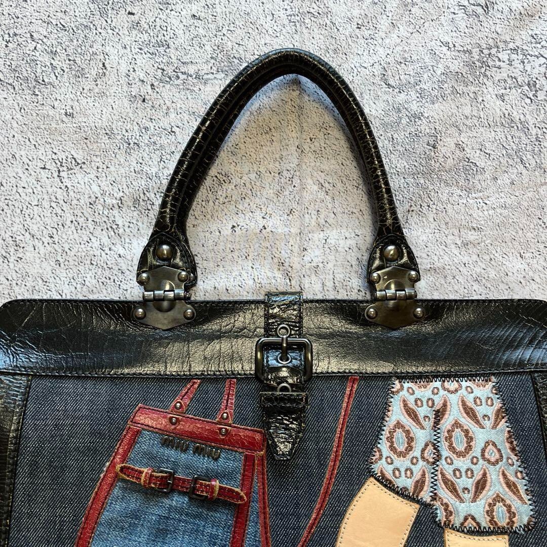 MIU MIU / Damage Denim Hand Bag From Japan | eBay MIU MIU / Damage Denim Hand Bag From Japan | eBay