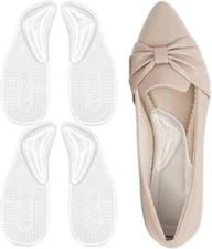 Arch Support Shoe Inserts for Plantar Fasciitis Relief, Self-Adhesive (Size:S)