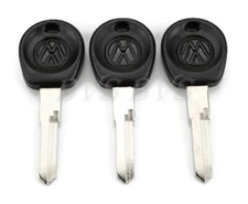 3x KEY BLANK For VOLKSWAGEN VW GTI GOLF JETTA PASSAT AH EUROVAN CORRADO SCIROCCO