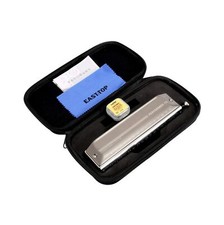East top Upgrade Chromatic Harmonica 16 Hole 64 Tone Key of C, Aluminum Comb ...