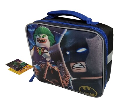 The LEGO BATMAN MOVIE Insulated Lunch Bag dc comics joker lunchbox