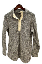 Columbia Womens Sweater Weather Fleece Hooded Pullover Chalk Heather