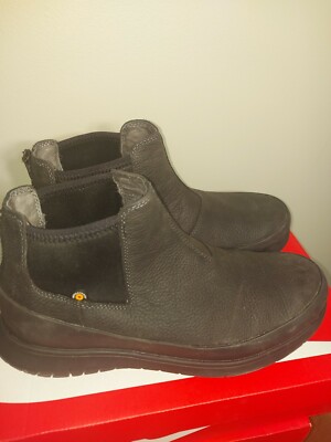 Bogs Mens Freedom Chels  Ankle Boots Size 10.5 Black