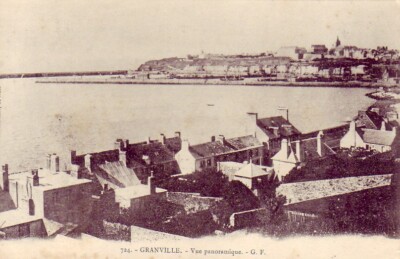 CPA 50 NORMANDIE GRANVILLE mit Blick auf das Meer - Panoramablick 1900