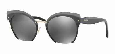 ?MIU MIU RASOIR REVEAL 53T Layers Black Grey Silver Mirror  display picture 1