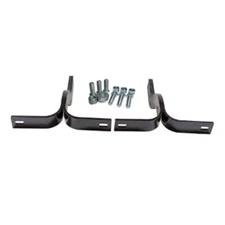 Bumper Bracket Set with Hardware Black Rear Stepside F-100 1948-1972