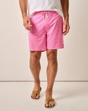johnnie-O The Half Elastic 7" Surf Shorts Tickled Pink Size M