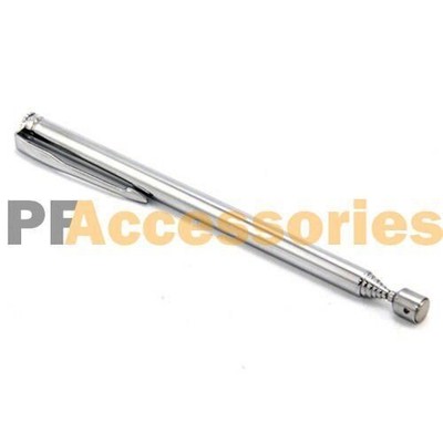 Long Retractable Strong Magnetic Pickup Tool Pick Up Tool Silver Pocket Clip New