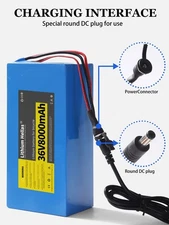 36V Rechargeable Lithium-ion Battery Pack 8000mAh For ≤350W Ebike Scooter Motor