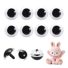 26Pcs 28mm Safety Eyes Realistic Doll Crocheting Safety Eyes Black
