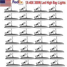 40PACK 300W UFO Led High Bay Light Industrial Factory Warehouse Commercial Light