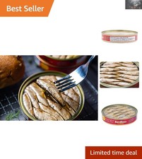 Authentic Wild Caught Sardines in Olive Oil - Gluten  BPA Free - 4.23 Oz