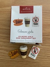 Hallmark 2025 Gilmore Girls Mini Ornament Set 3  NMIB