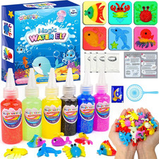 Magic Water Elf Kit, 3D Water Gel Toy Maker with Ocean Animal Molds Catching N